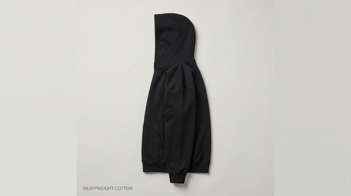 Essential Oversized Hoodie — Black