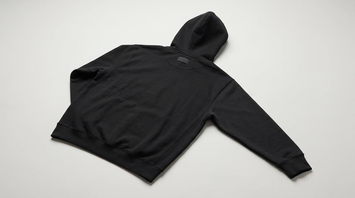 Essential Oversized Hoodie — Black
