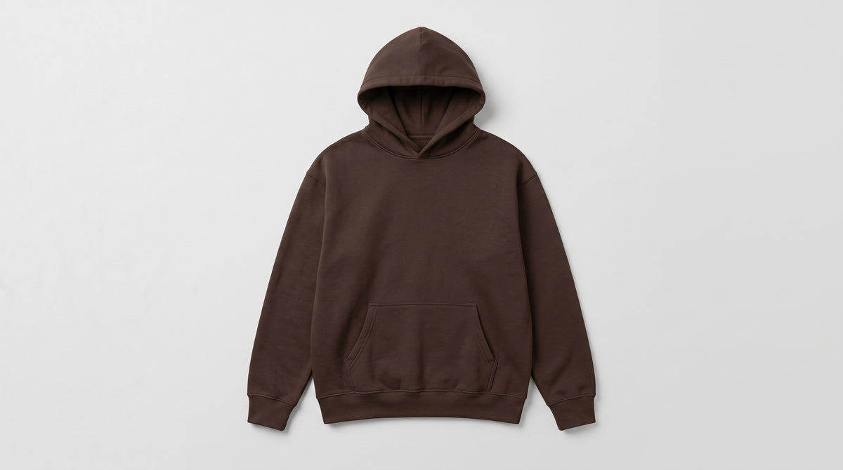 Essential Oversized Hoodie — Brown