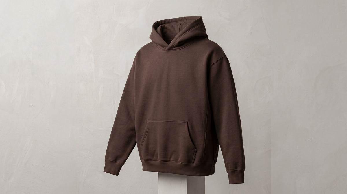 Essential Oversized Hoodie — Brown