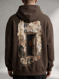 Traces Oversized Hoodie – Artistic Graphic Hoodie | Mooriva